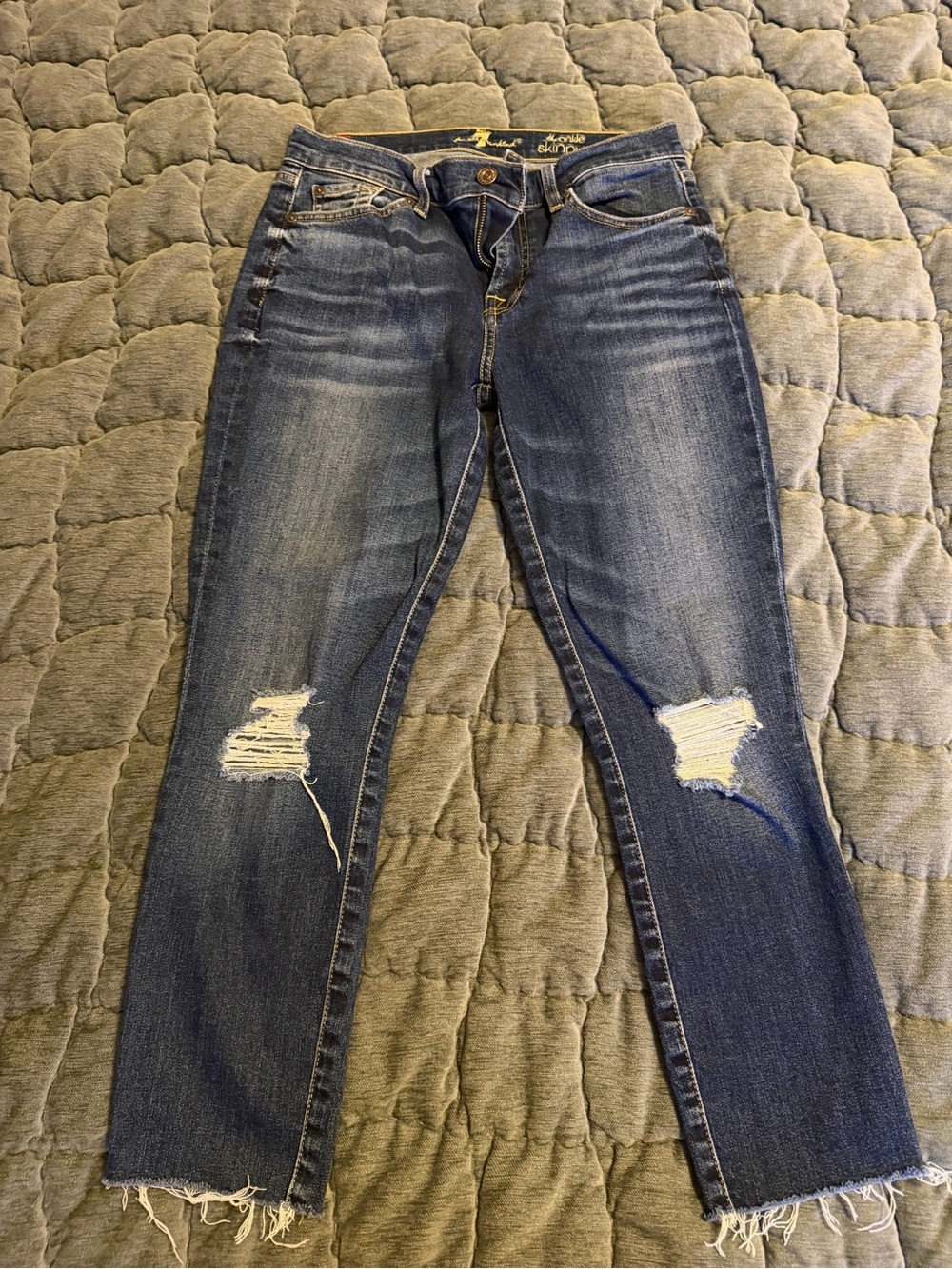 7 for all mankind Distressed Blue Women’s Jeans